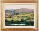 landscape by William Herbert Whiting, oil on board, sold Feb 2026