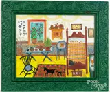 interior scene by Barbara Strawser, watercolor, sold Feb 2026