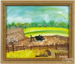 landscape by Barbara Strawser, watercolor, sold Feb 2026