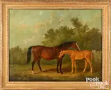 horse portrait by James Barenger, oil on canvas, sold Jan 2026