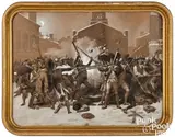 The Boston Massacre by Alonzo Chappel, charcoal and gouache, sold Jan 2026