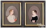 portraits of Rachel and Philip Green by Jasper Miles, oil on panel, sold Jan 2026