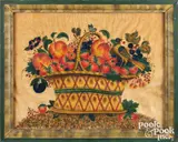 theorem of a basket of fruit by David Y. Ellinger, oil on velvet, sold Jan 2026