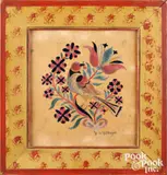 theorem of a bird by David Y. Ellinger, oil on velvet, sold Jan 2026