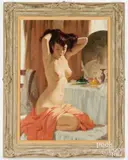 female nude by Stanley Parkhouse, oil on canvas, sold Dec 2025