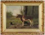 of cows by Newbold Hough Trotter, oil on canvas, sold Oct 2025