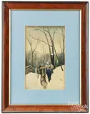 Untitled by Anton Mauve, watercolor and gouache on paper, sold Oct 2025