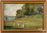 landscape by Ira J. Deen, oil on board, sold Oct 2025