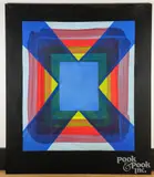 abstract by Ernest Dieringer, oil on canvas, sold Oct 2025