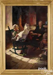 Bail by Frank Schoonover, 2009, oil on canvas, sold Oct 2025