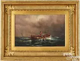 Hauling the Lobster Pots by Charles Henry Gifford, oil on canvas, sold Oct 2025