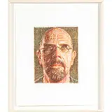 Self-Portrait/Scribble/ by Chuck Close, Etching, 2001Color etching on wove paper, sold Sep 2022