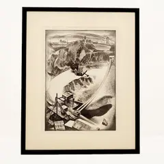 Open Mine (Crushed Rock), 1937 (Flint 148) by Louis Lozowick, Lithograph, sold Sep 2022