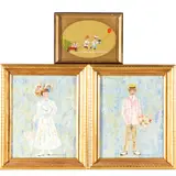 Â Portraits of an Edwardian couple and children by Phyllis Timmons, Oil on board, sold Jul 2022