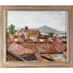 Â by Werner Philipp, Oil on canvas, 'Village Scene'23in. x 19in. (58cm. x 48cm.)Framed: 28in. x 25in, sold Jul 2022