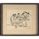 Untitled by Werner Philipp, Charcoal sketch 'Figural study'Signed l/r13in. x 10n. (33cm. x 25cm.)Framed: 20i, sold Jul 2022