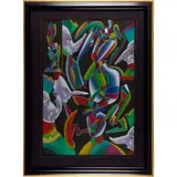 Masks III by Mihail Chemiakin, Pastel on paper. 1991Signed and, sold May 2022