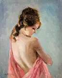 Sophia by Pál Fried, oil on canvas, sold Feb 2020