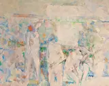 Bathers by Reginald Pollack, 1957, oil on canvas, sold Feb 2020