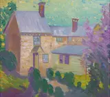Sheeler's House by Joseph Barrett, 2005, oil on canvas, sold Feb 2020