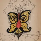 La Serva Padova by Eugene Berman, 1952, ink and watercolor on paper, sold Feb 2020