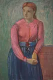 Young Girl by Michael Loew, 1939/42, oil on canvas, sold Feb 2020