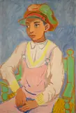 Mexican Boy by Michael Loew, 1939, oil on canvas, sold Feb 2020