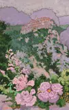 Vue Sur Peillon by Suzanne Eisendieck, oil on canvas, sold Feb 2020