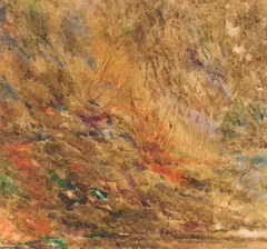 Untitled (Landscape) by Reginald Pollack, oil on canvas, sold Feb 2020