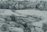 Mast Landing by Gizela Gawroński, 1979, graphite on paper, sold Feb 2020