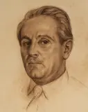 Portrait of Mr. Salz by Michael Werboff, 1961, oil on canvas board, sold Feb 2020