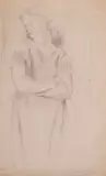 Rose by Clara Klinghoffer, 1925, graphite on paper, sold Feb 2020