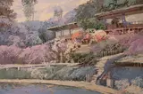 Stairs to the Sea by Ming Feng, oil on canvas (unstretched), sold Feb 2020