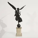 Artemis by Giorgio Sommer, bronze on marble column, sold Feb 2020