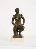 Maxine Kneeling by Richard McDermott Miller, bronze on marble plinth, sold Feb 2020