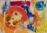 Untitled, 1973 by John Little, 1973, watercolor on paper adhered to canvas, sold Mar 2020