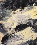 Untitled (Composition in violet and white) by Edvins Strautmanis, acrylic on canvas, sold Mar 2020