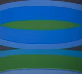 Spreading Oval by Michael Loew, 1968, acrylic on canvas, sold Mar 2020