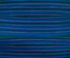 Red Echo by Michael Loew, 1966, oil on canvas, sold Mar 2020