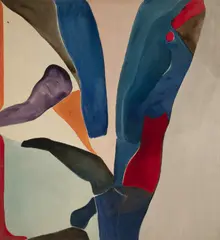 Untitled by Jack Roth, 1975, acrylic on canvas, sold Mar 2020