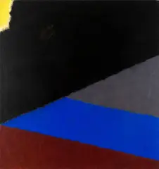 Cutoff by Herman Cherry, 1982-86, oil on canvas, sold Mar 2020