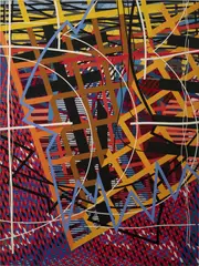 Ozello Yellow by Steve McCallum, 1987, acrylic on canvas, sold Mar 2020