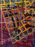 Ozello Yellow by Steve McCallum, 1987, acrylic on canvas, sold Mar 2020