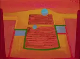 Piramide XX by Toby Joysmith, 1967, acrylic on masonite, sold Mar 2020