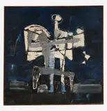 Untitled by Benoît Gilsoul, oil on canvas, sold Mar 2020