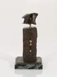 Personnage by James Coignard, bronze on marble plinth, sold Mar 2020