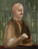 The Professor by Netally Schlosser, 2004, oil on canvas, sold Mar 2020