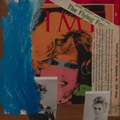 The Flying Fondas by Jack Roth, 1970, mixed media collage on board, sold Mar 2020