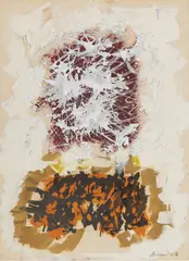 Drawing IV by John Ferren, 1956, mixed media on paper, sold Mar 2020