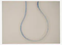 Untitled (Minimal composition III) by Benoît Gilsoul, oil on Arches paper, sold Mar 2020